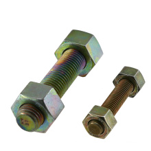 M6* 125 mm Din975 Din976 Zin-Ni Plated Coating Stud Bolts Carbon Steel Delta Coating PTFE B7 B8 B5 B16 Thread Bar